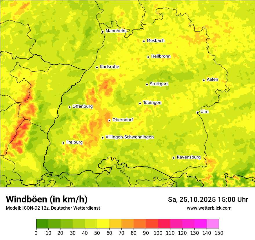 Modellkarten Windgeschwindigkeit Modellkarten Windgeschwindigkeit