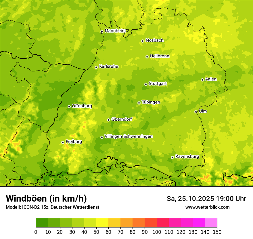 Modellkarten Windgeschwindigkeit Modellkarten Windgeschwindigkeit