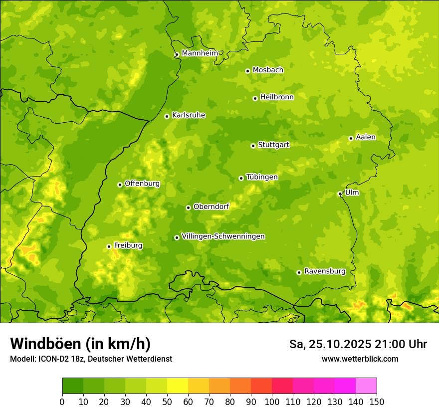 Modellkarten Windgeschwindigkeit Modellkarten Windgeschwindigkeit