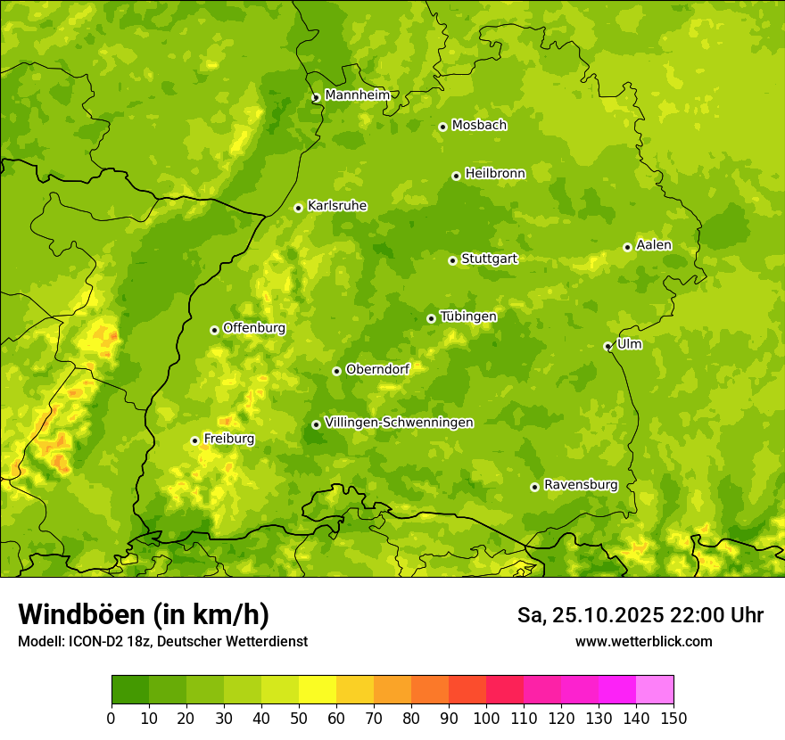 Modellkarten Windgeschwindigkeit Modellkarten Windgeschwindigkeit