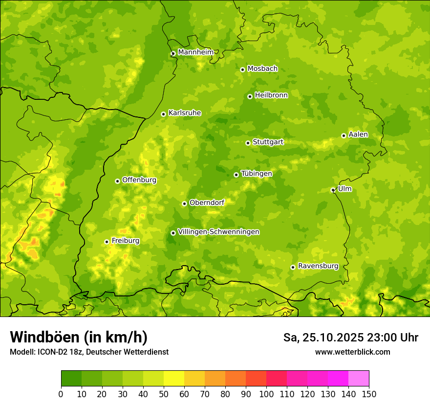 Modellkarten Windgeschwindigkeit Modellkarten Windgeschwindigkeit