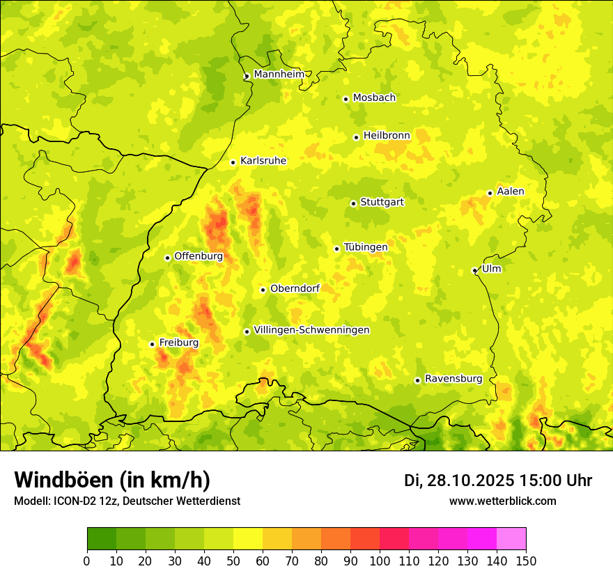 Modellkarten Windgeschwindigkeit Modellkarten Windgeschwindigkeit