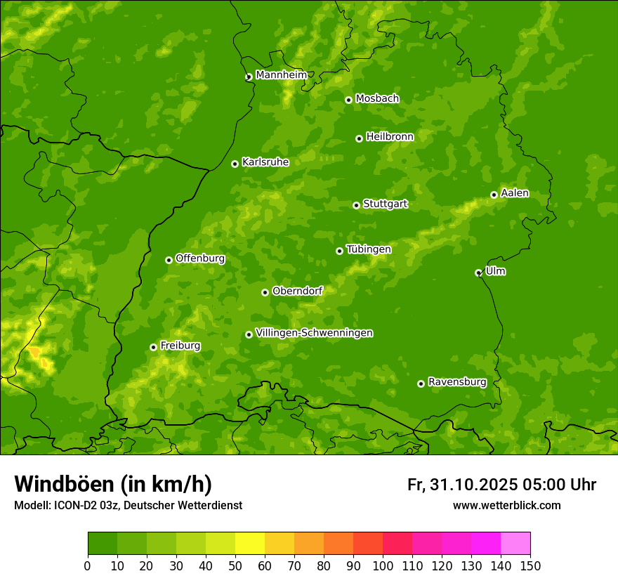 Modellkarten Windgeschwindigkeit Modellkarten Windgeschwindigkeit