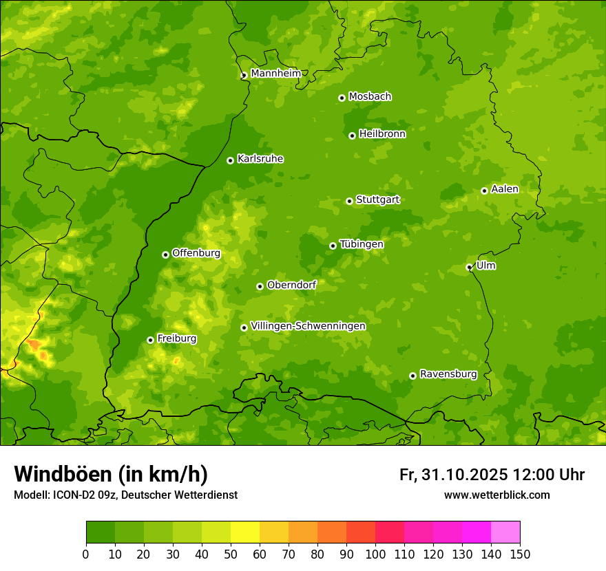Modellkarten Windgeschwindigkeit Modellkarten Windgeschwindigkeit