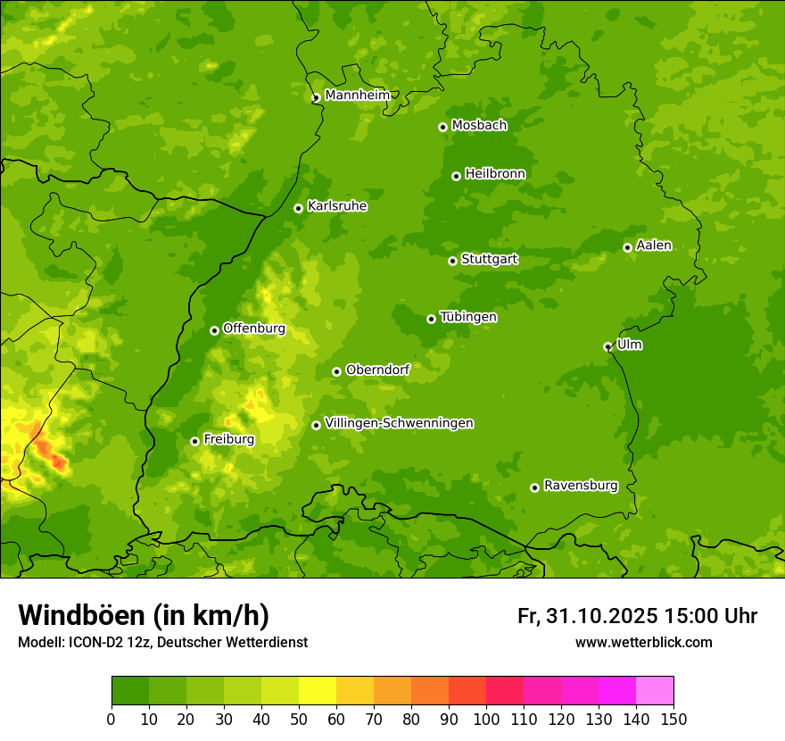 Modellkarten Windgeschwindigkeit Modellkarten Windgeschwindigkeit