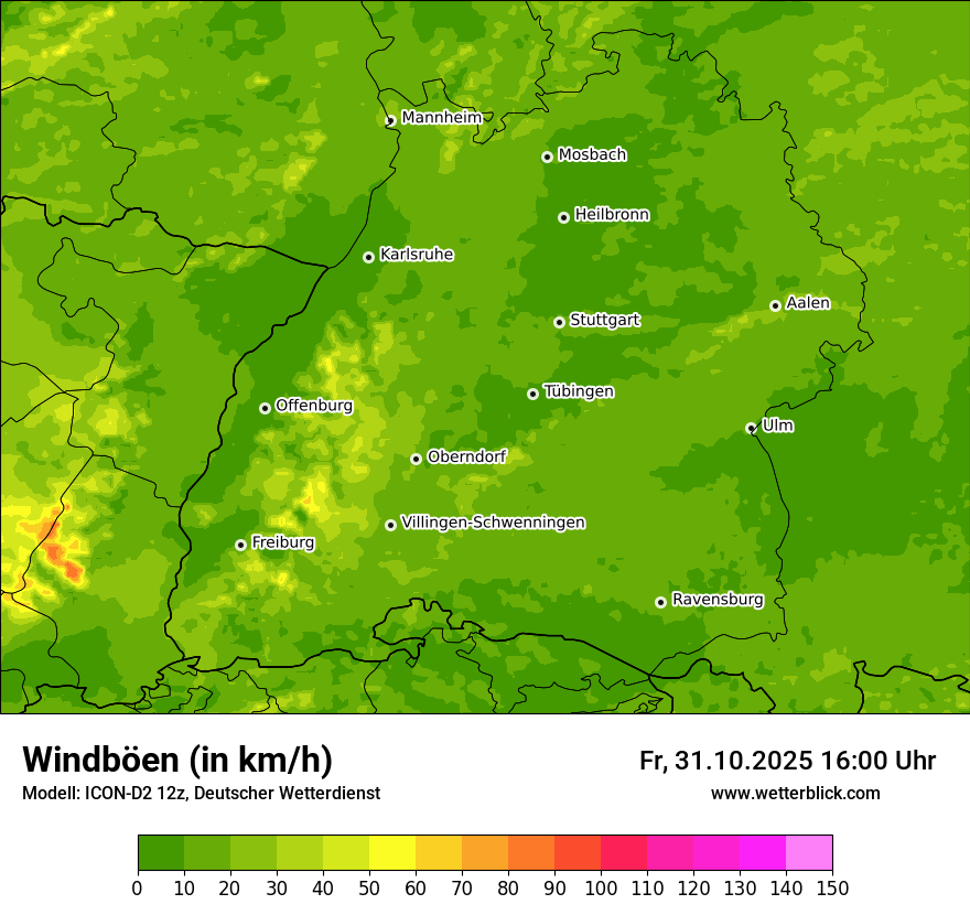Modellkarten Windgeschwindigkeit Modellkarten Windgeschwindigkeit