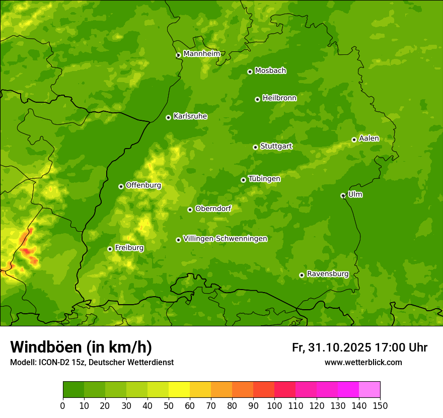 Modellkarten Windgeschwindigkeit Modellkarten Windgeschwindigkeit