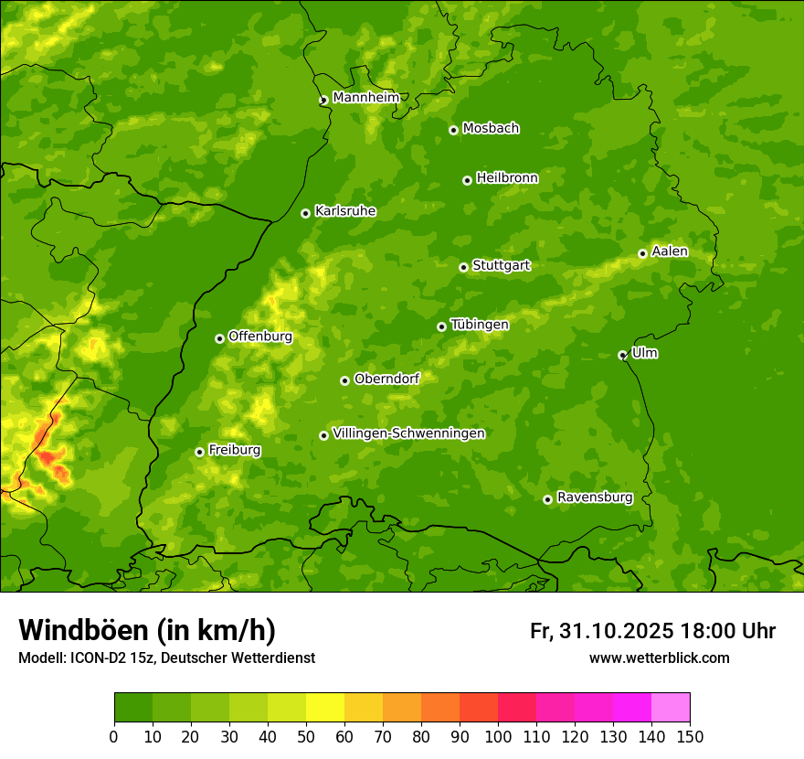 Modellkarten Windgeschwindigkeit Modellkarten Windgeschwindigkeit
