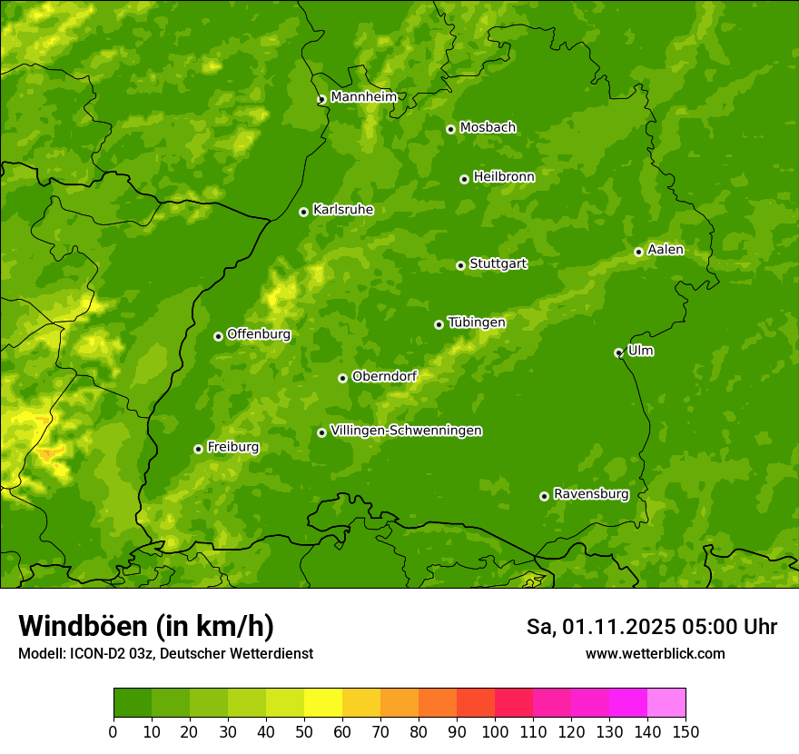 Modellkarten Windgeschwindigkeit Modellkarten Windgeschwindigkeit