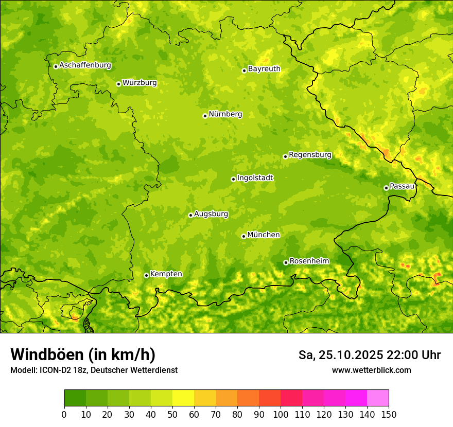 Modellkarten Windgeschwindigkeit Modellkarten Windgeschwindigkeit