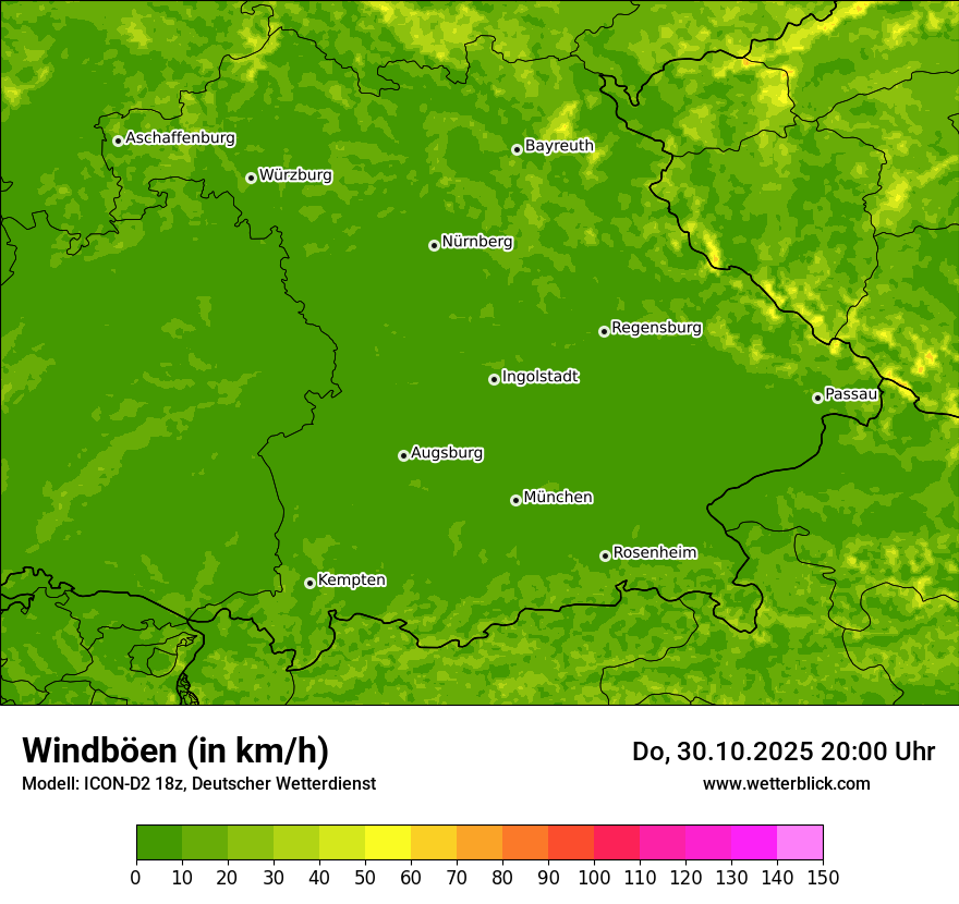 Modellkarten Windgeschwindigkeit Modellkarten Windgeschwindigkeit