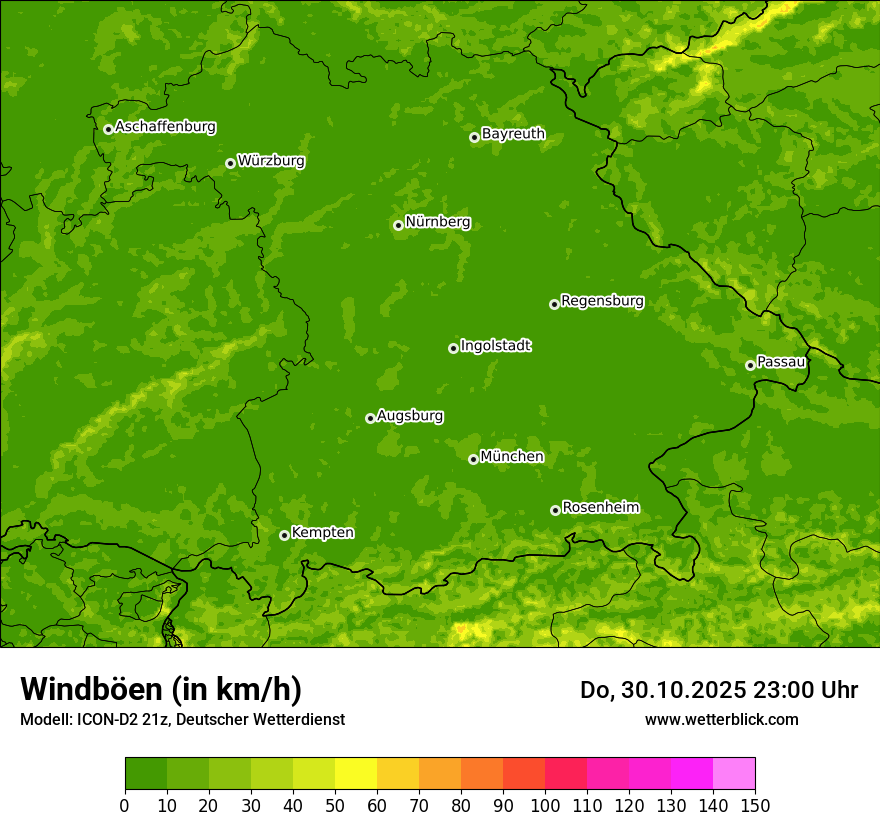 Modellkarten Windgeschwindigkeit Modellkarten Windgeschwindigkeit