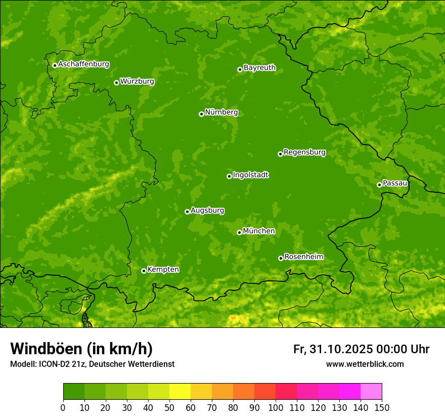 Modellkarten Windgeschwindigkeit Modellkarten Windgeschwindigkeit