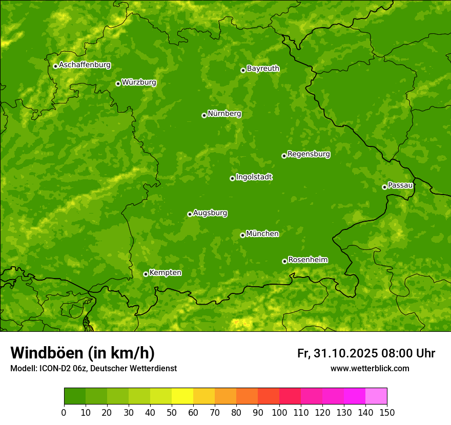 Modellkarten Windgeschwindigkeit Modellkarten Windgeschwindigkeit