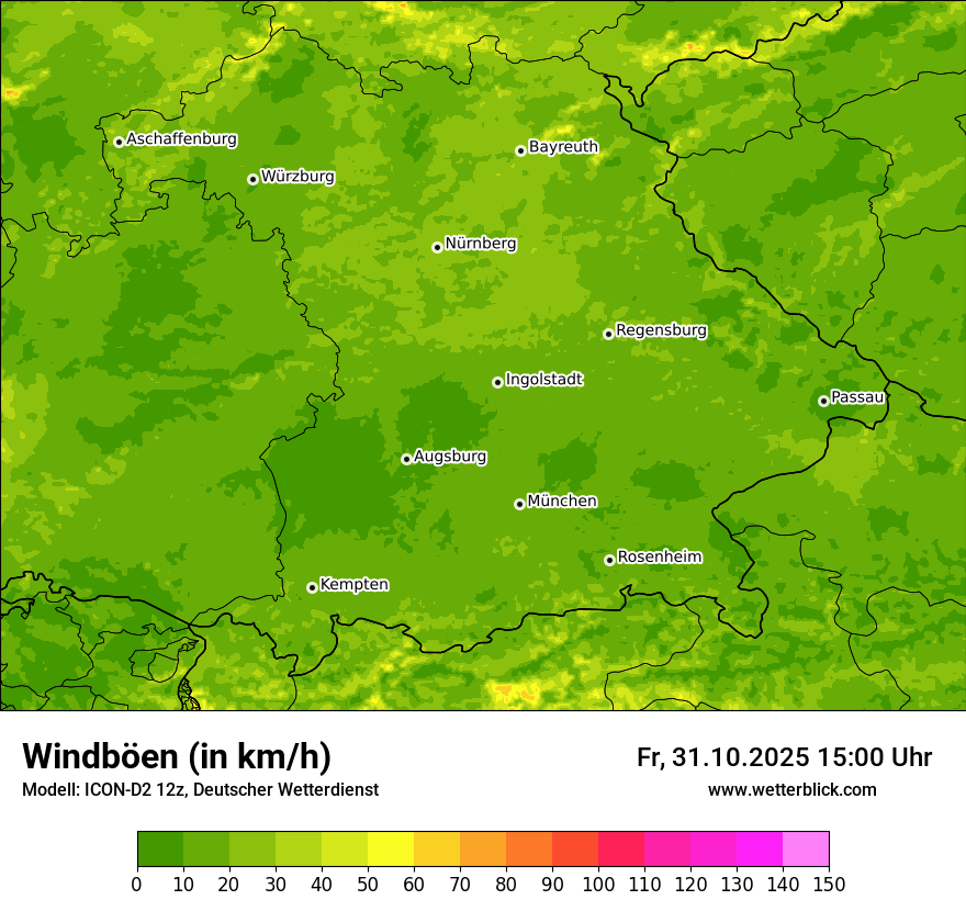 Modellkarten Windgeschwindigkeit Modellkarten Windgeschwindigkeit
