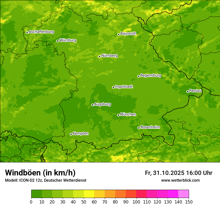 Modellkarten Windgeschwindigkeit Modellkarten Windgeschwindigkeit