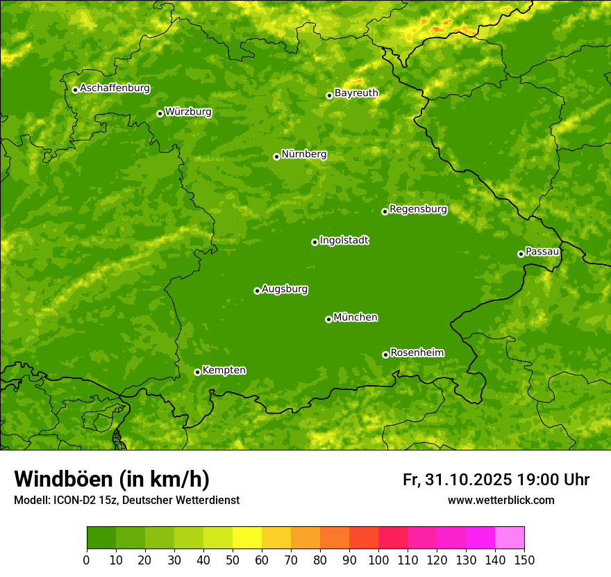 Modellkarten Windgeschwindigkeit Modellkarten Windgeschwindigkeit