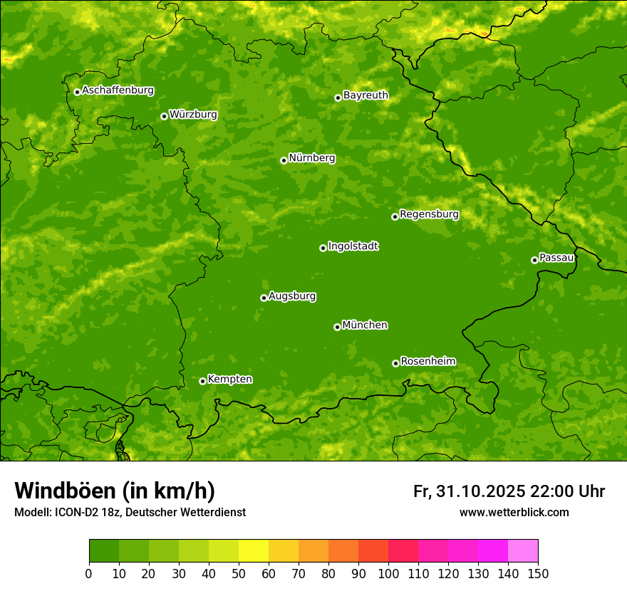Modellkarten Windgeschwindigkeit Modellkarten Windgeschwindigkeit