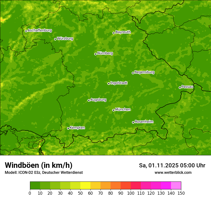 Modellkarten Windgeschwindigkeit Modellkarten Windgeschwindigkeit