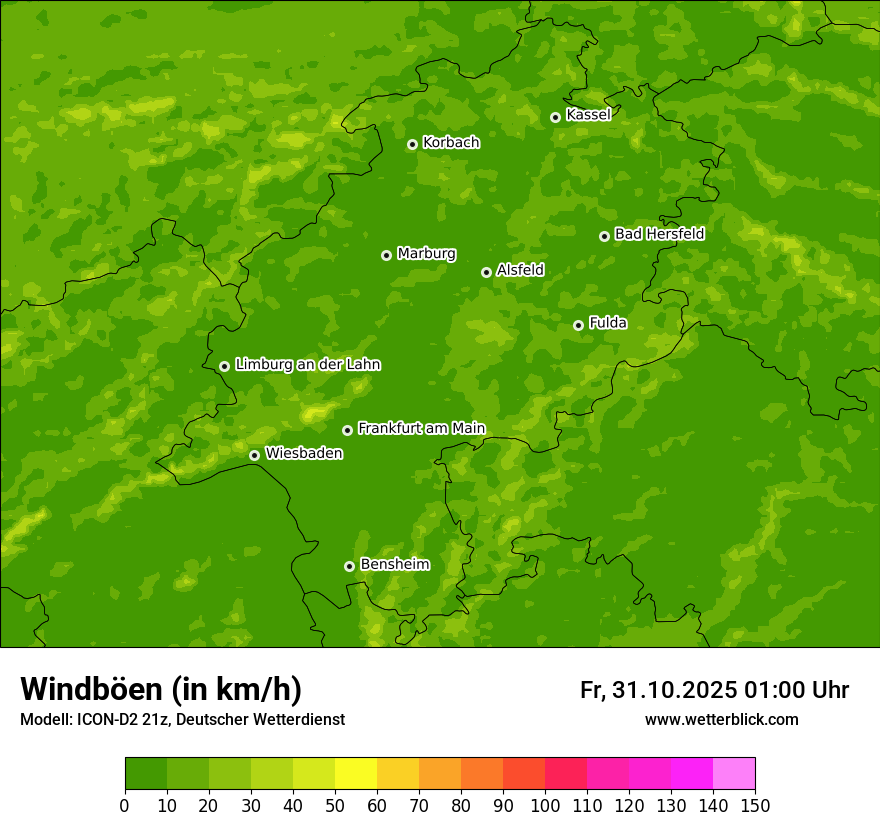 Modellkarten Windgeschwindigkeit Modellkarten Windgeschwindigkeit