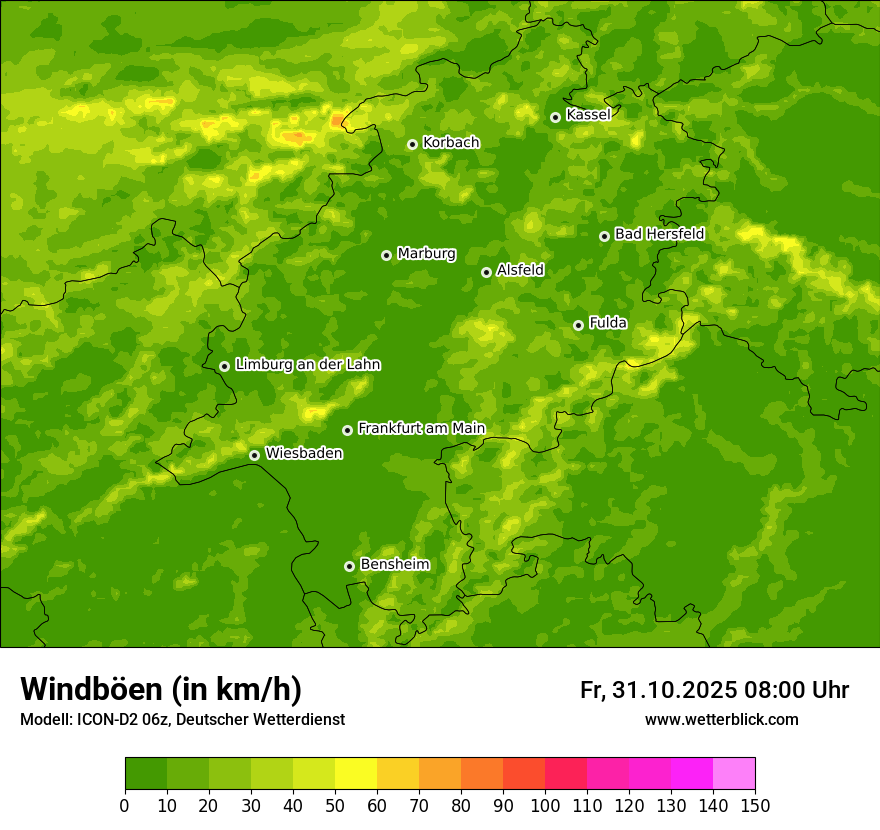 Modellkarten Windgeschwindigkeit Modellkarten Windgeschwindigkeit
