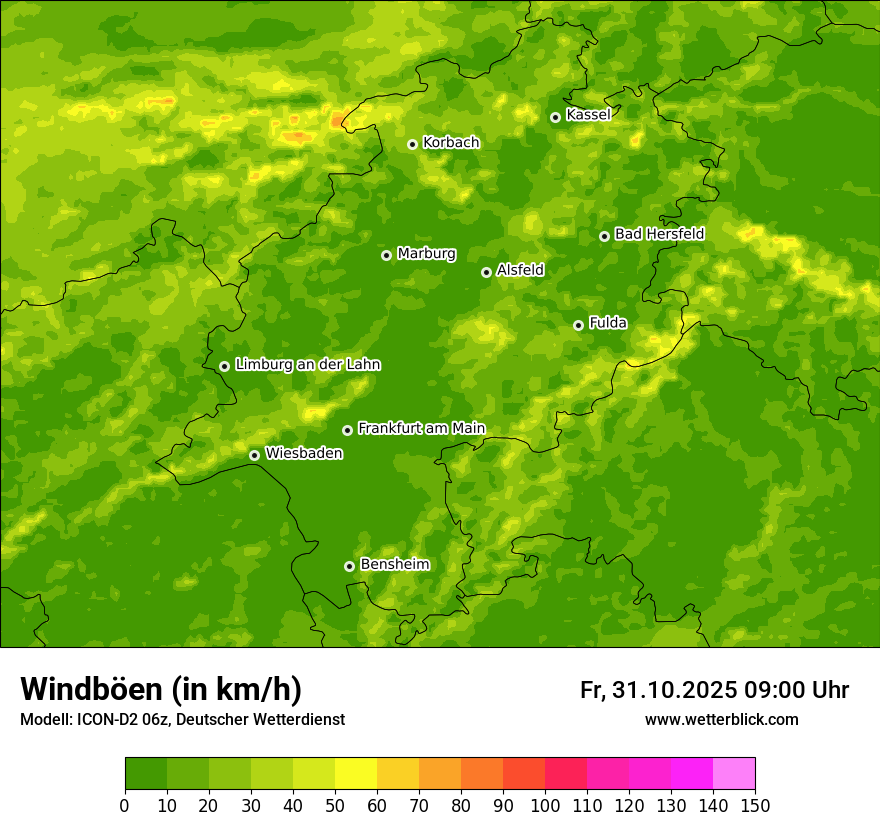 Modellkarten Windgeschwindigkeit Modellkarten Windgeschwindigkeit