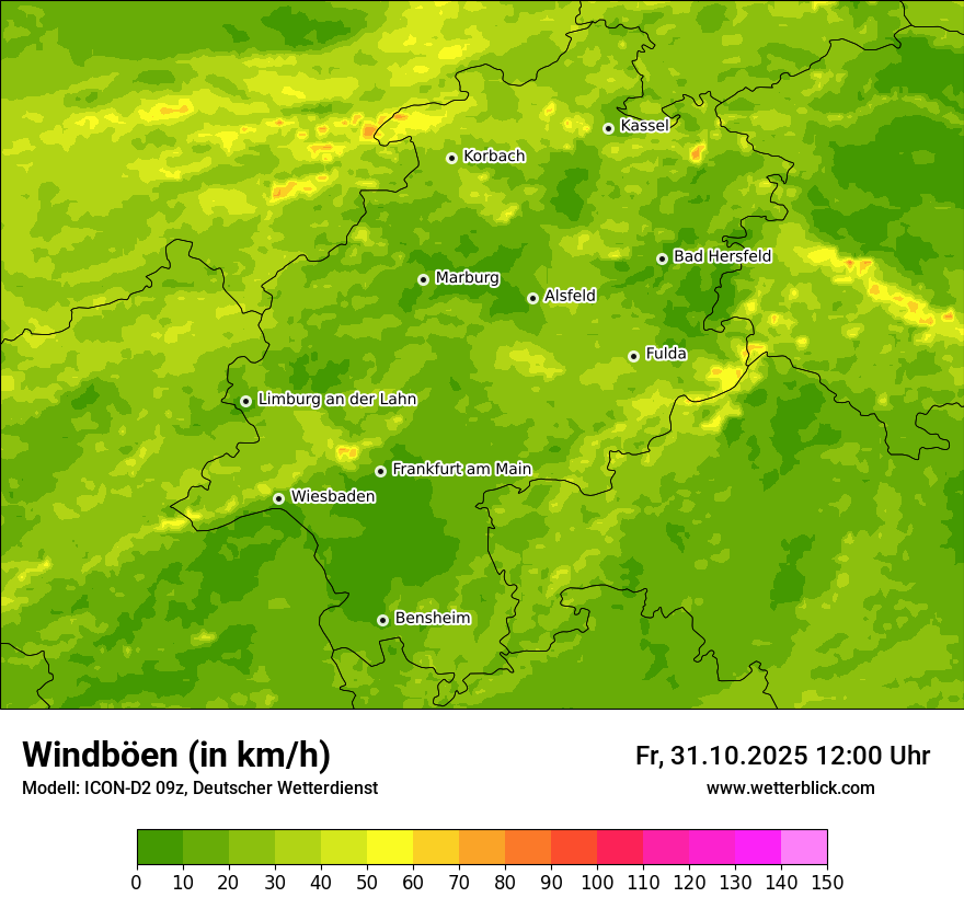 Modellkarten Windgeschwindigkeit Modellkarten Windgeschwindigkeit
