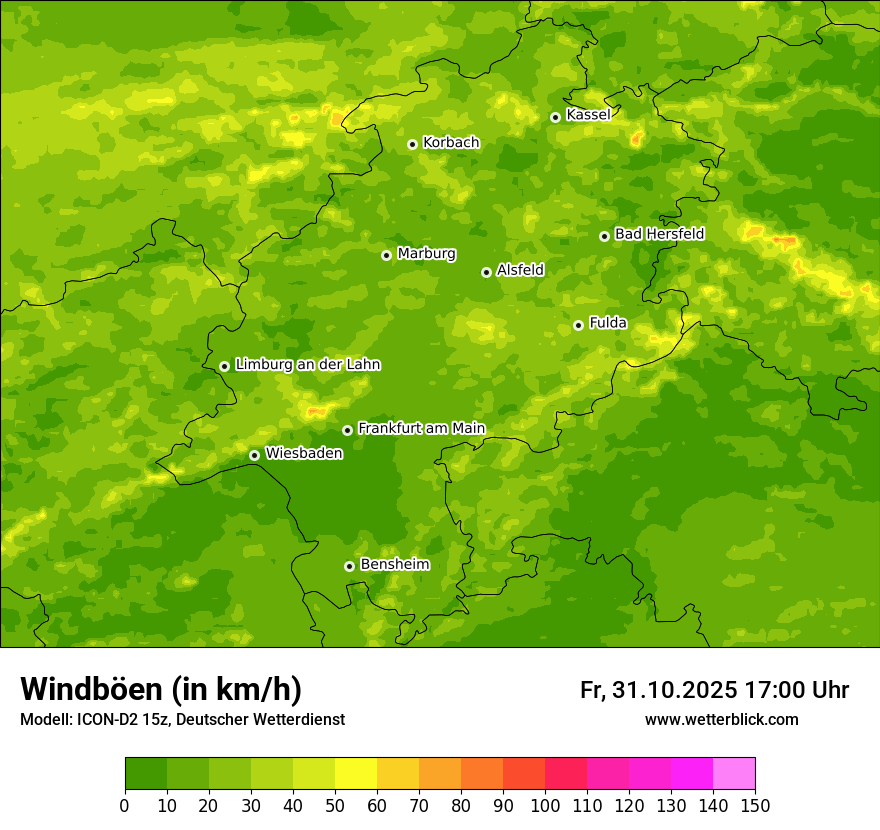 Modellkarten Windgeschwindigkeit Modellkarten Windgeschwindigkeit