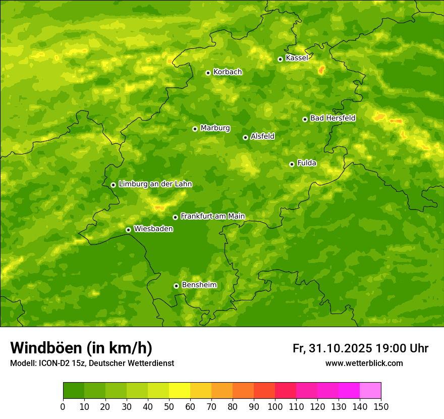Modellkarten Windgeschwindigkeit Modellkarten Windgeschwindigkeit