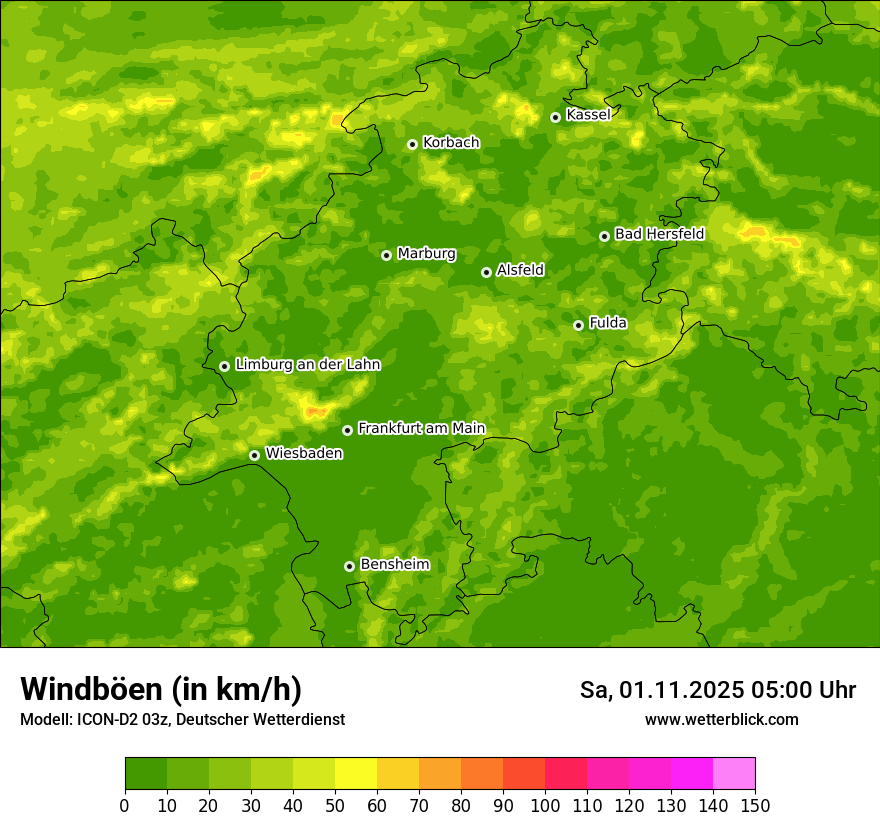 Modellkarten Windgeschwindigkeit Modellkarten Windgeschwindigkeit