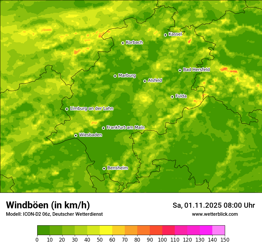 Modellkarten Windgeschwindigkeit Modellkarten Windgeschwindigkeit