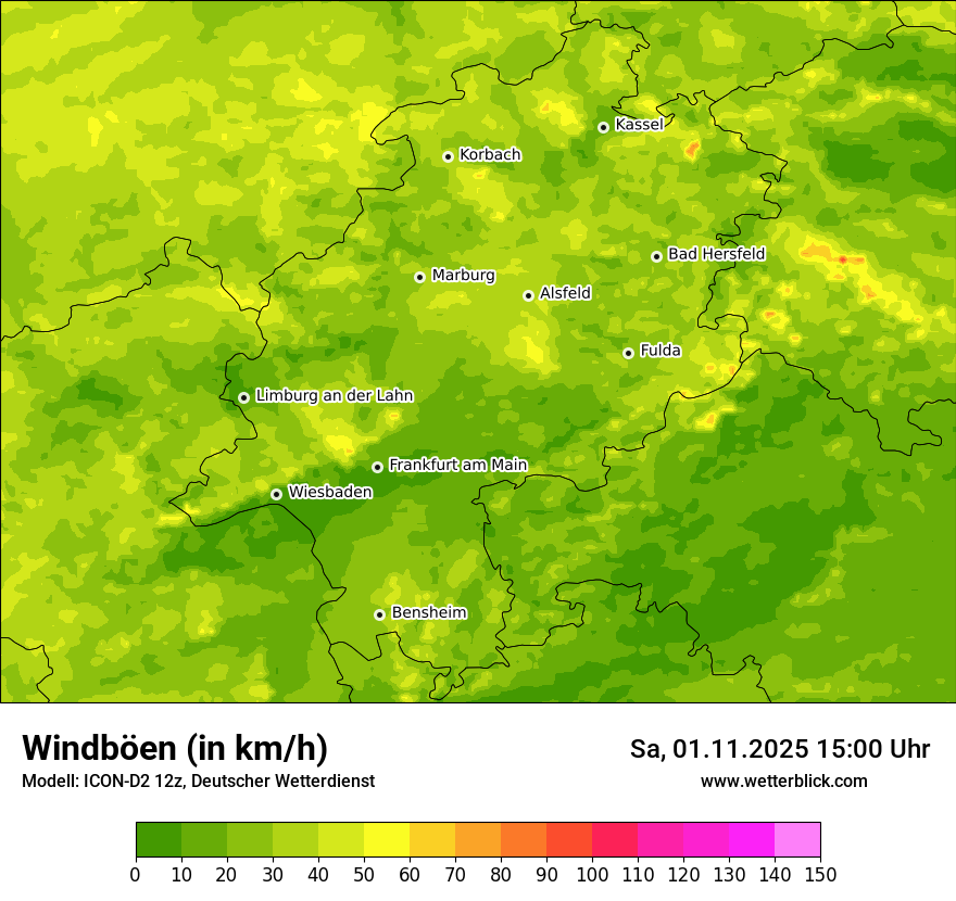 Modellkarten Windgeschwindigkeit Modellkarten Windgeschwindigkeit