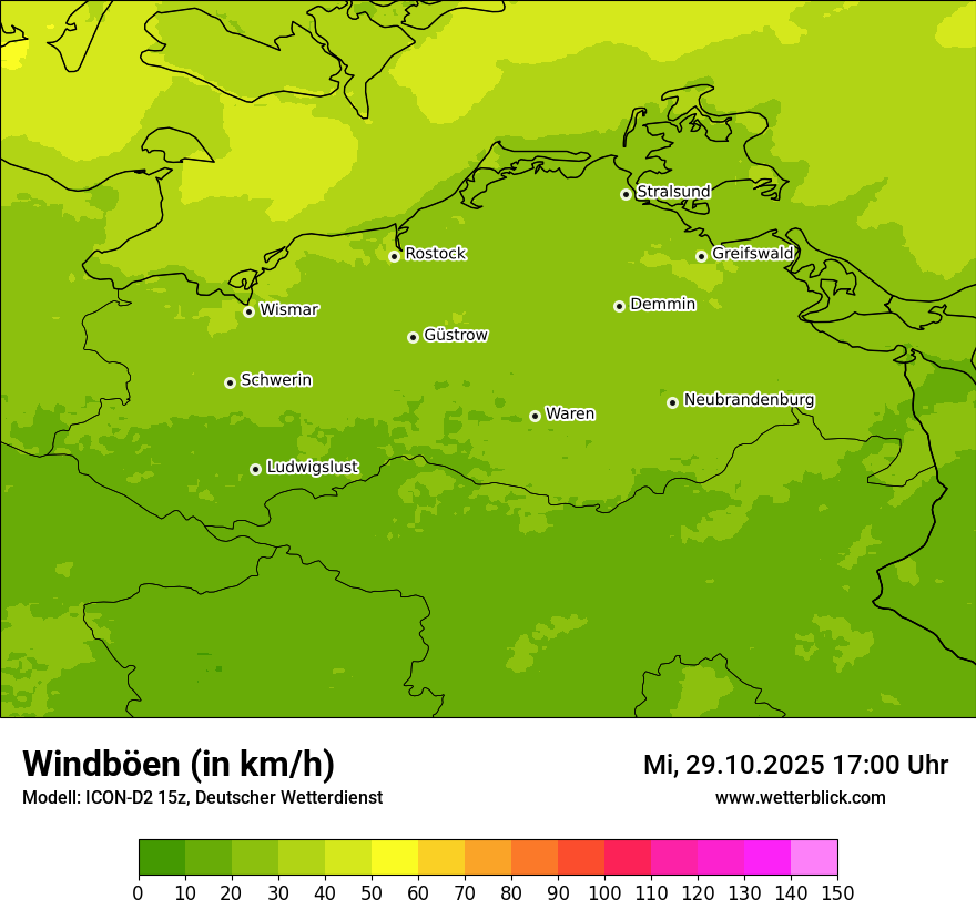 Modellkarten Windgeschwindigkeit Modellkarten Windgeschwindigkeit