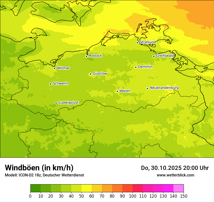 Modellkarten Windgeschwindigkeit Modellkarten Windgeschwindigkeit
