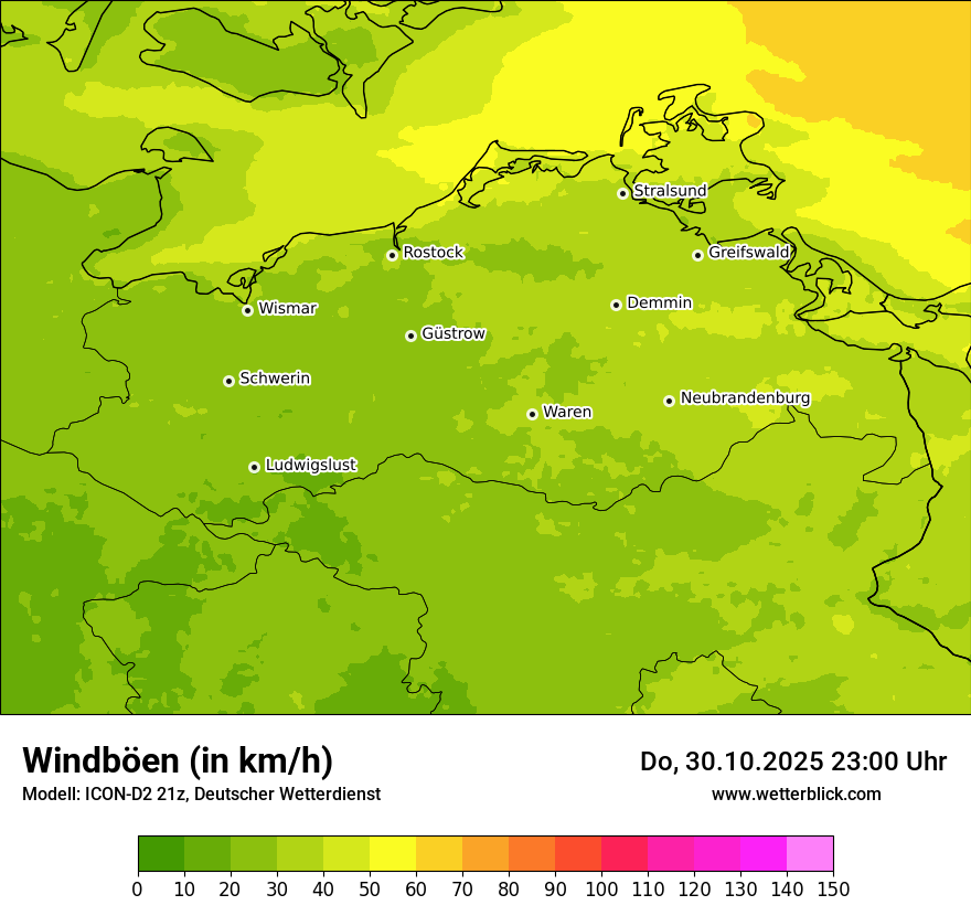 Modellkarten Windgeschwindigkeit Modellkarten Windgeschwindigkeit