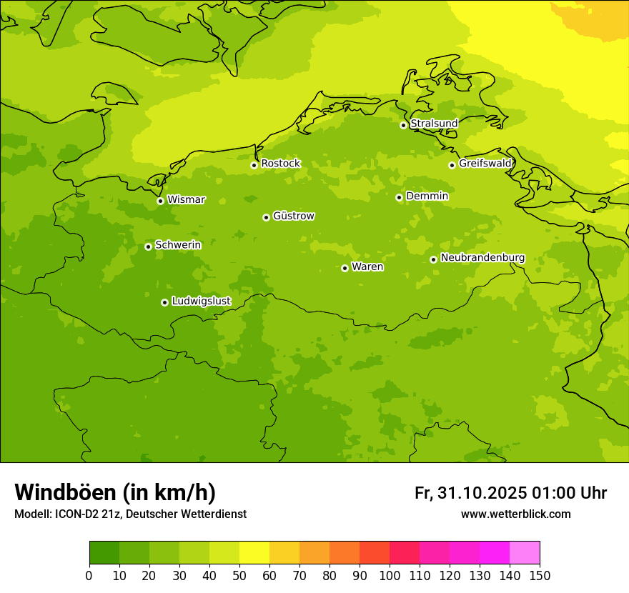 Modellkarten Windgeschwindigkeit Modellkarten Windgeschwindigkeit