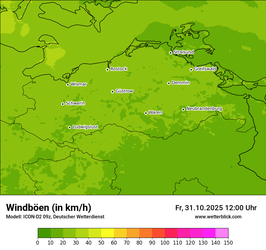 Modellkarten Windgeschwindigkeit Modellkarten Windgeschwindigkeit