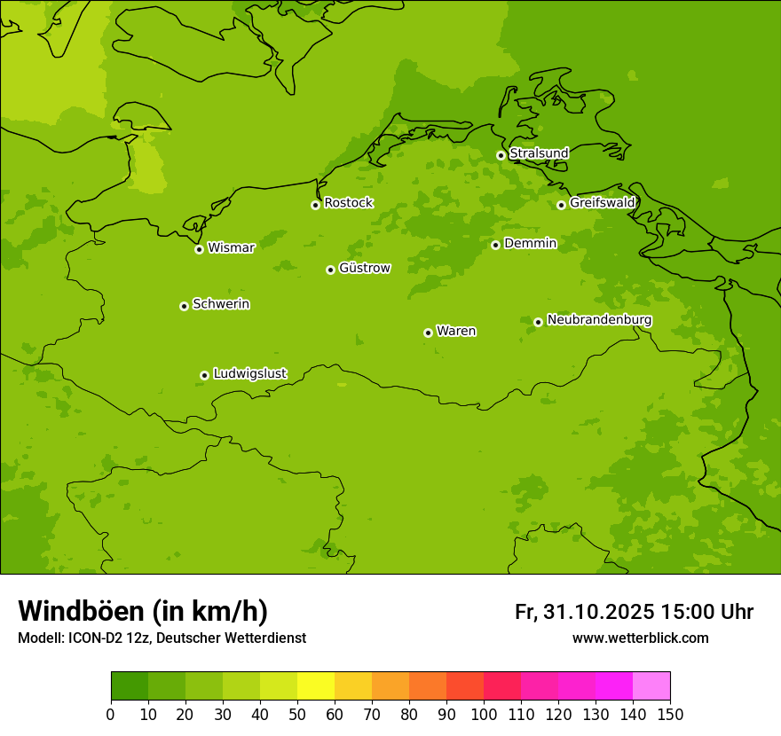 Modellkarten Windgeschwindigkeit Modellkarten Windgeschwindigkeit