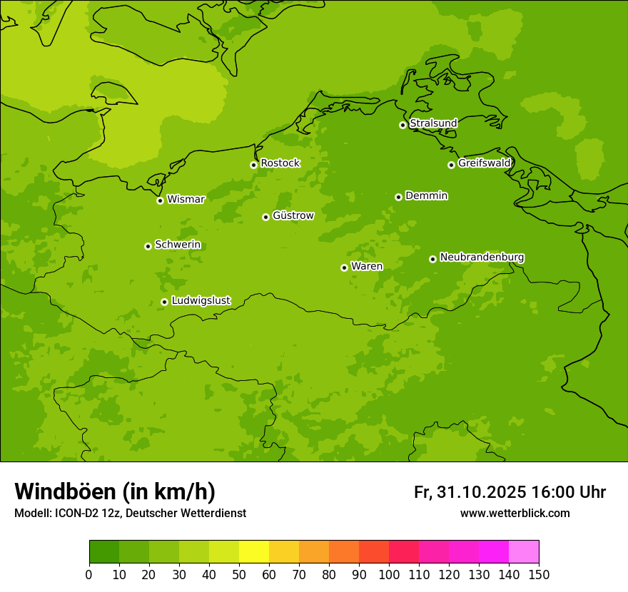 Modellkarten Windgeschwindigkeit Modellkarten Windgeschwindigkeit