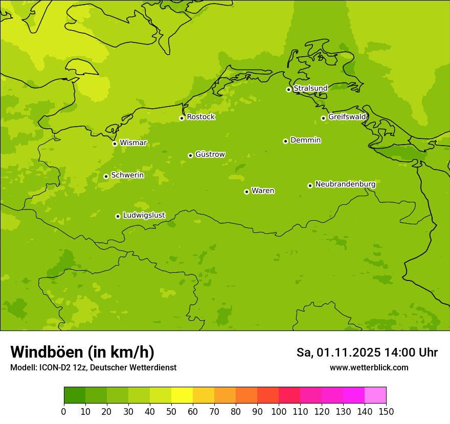Modellkarten Windgeschwindigkeit Modellkarten Windgeschwindigkeit