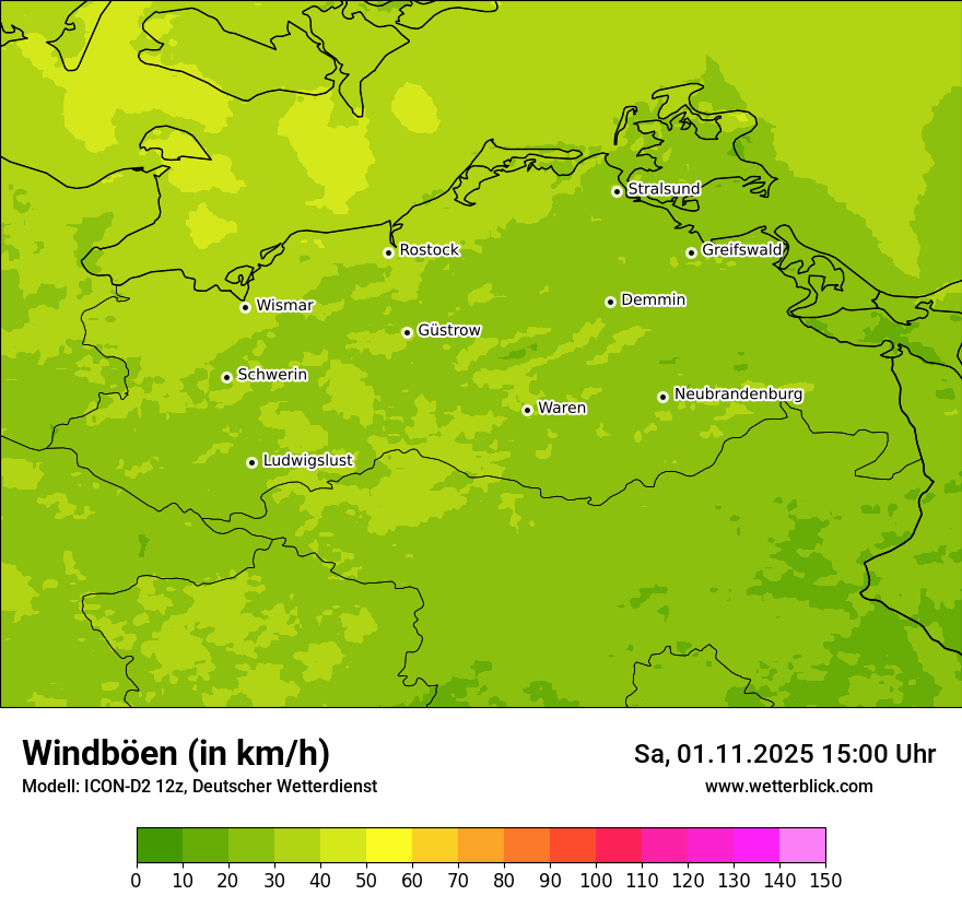 Modellkarten Windgeschwindigkeit Modellkarten Windgeschwindigkeit