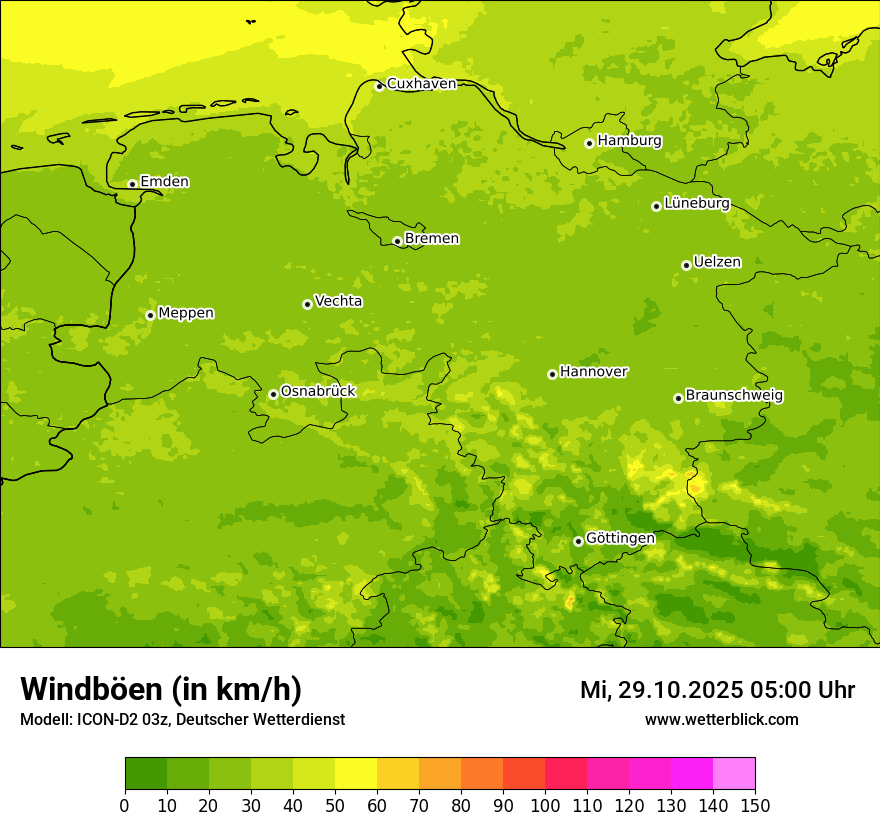 Modellkarten Windgeschwindigkeit Modellkarten Windgeschwindigkeit