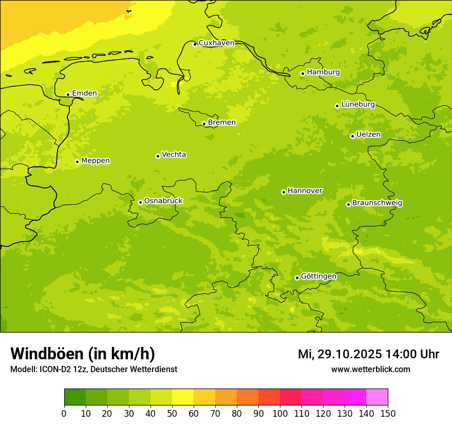 Modellkarten Windgeschwindigkeit Modellkarten Windgeschwindigkeit
