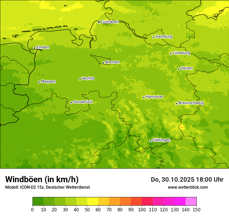 Modellkarten Windgeschwindigkeit Modellkarten Windgeschwindigkeit