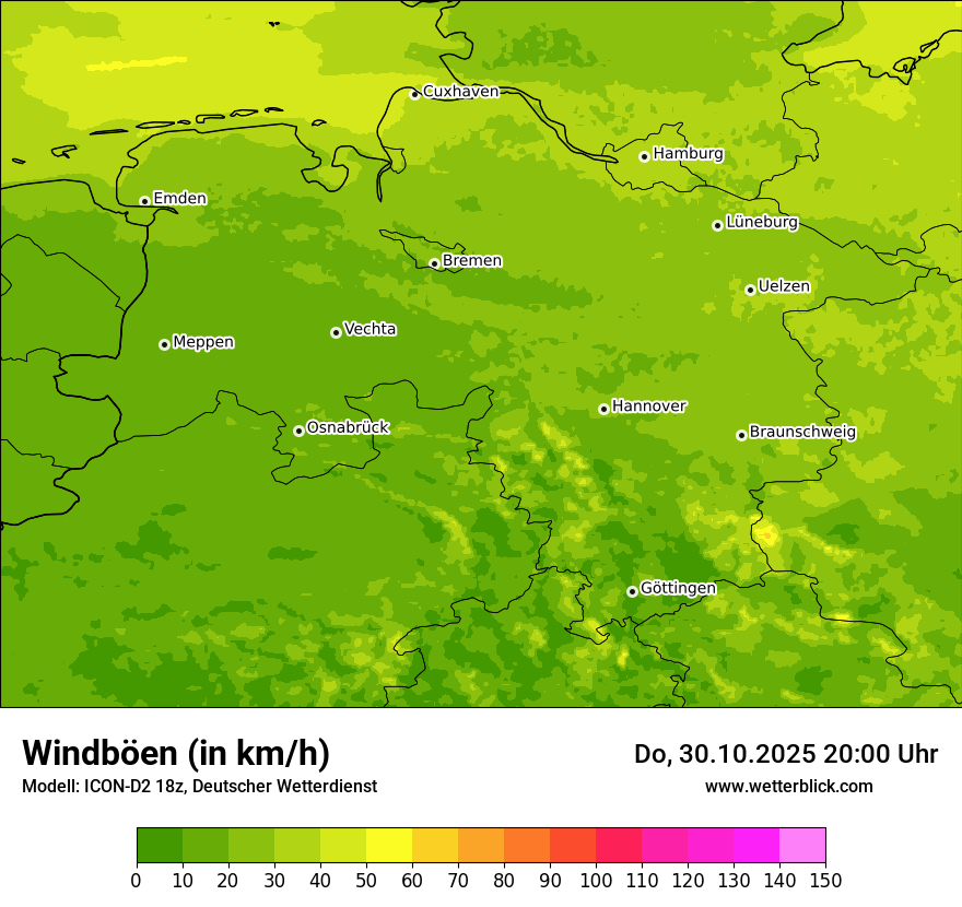 Modellkarten Windgeschwindigkeit Modellkarten Windgeschwindigkeit