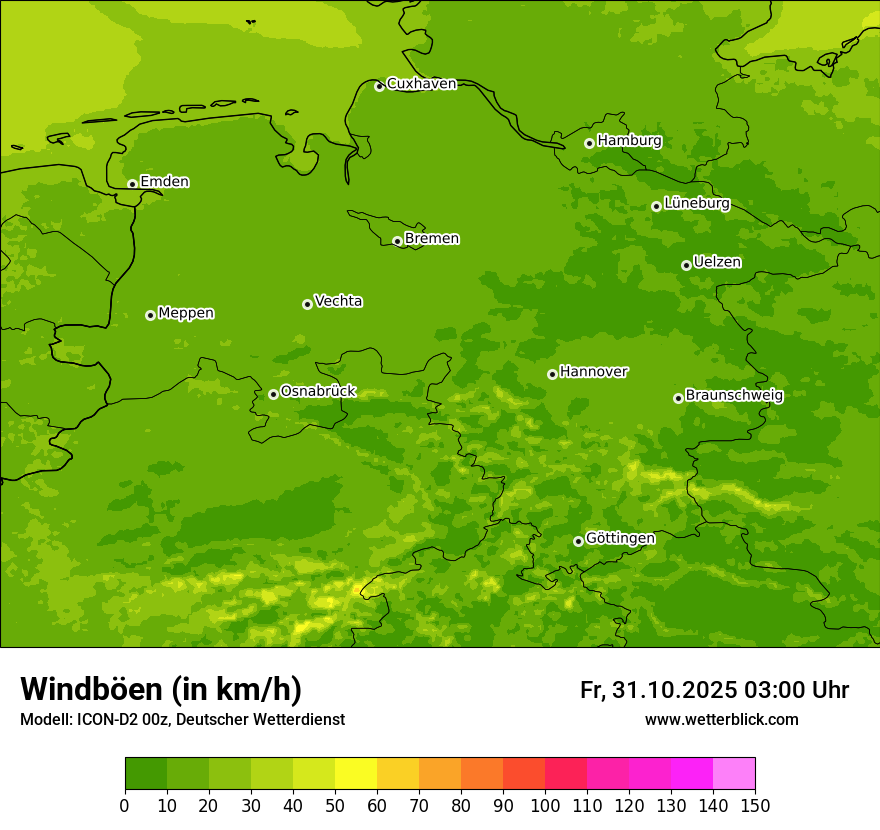 Modellkarten Windgeschwindigkeit Modellkarten Windgeschwindigkeit