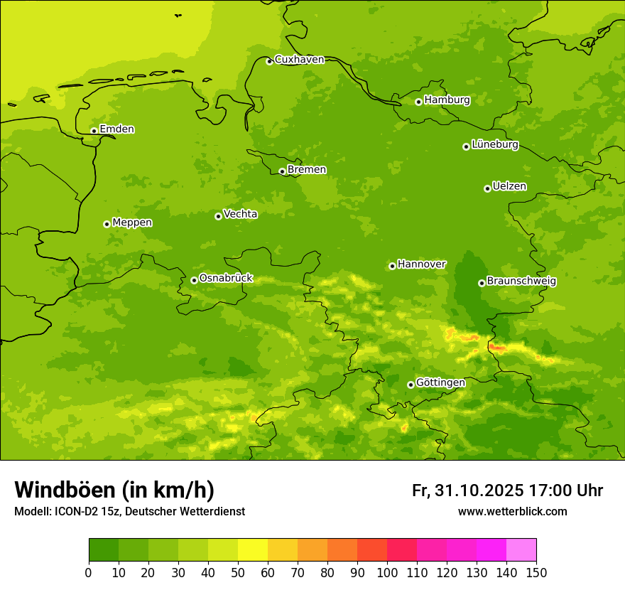 Modellkarten Windgeschwindigkeit Modellkarten Windgeschwindigkeit