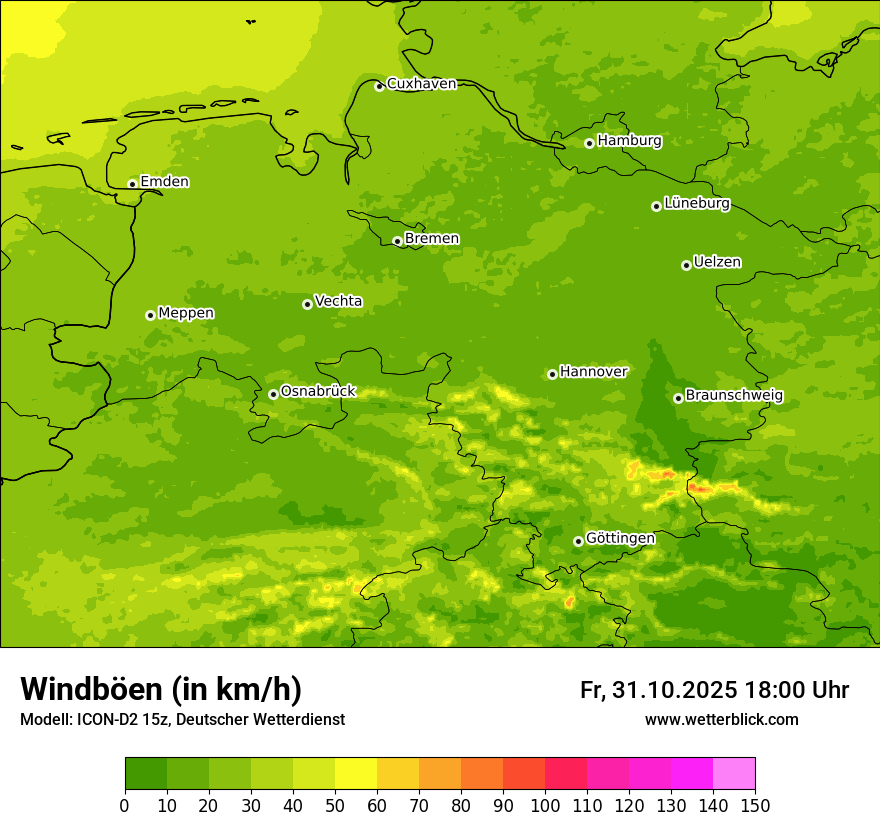 Modellkarten Windgeschwindigkeit Modellkarten Windgeschwindigkeit