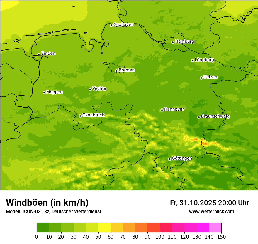 Modellkarten Windgeschwindigkeit Modellkarten Windgeschwindigkeit