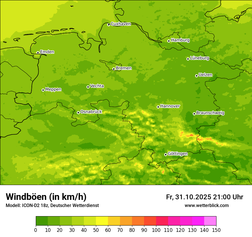 Modellkarten Windgeschwindigkeit Modellkarten Windgeschwindigkeit